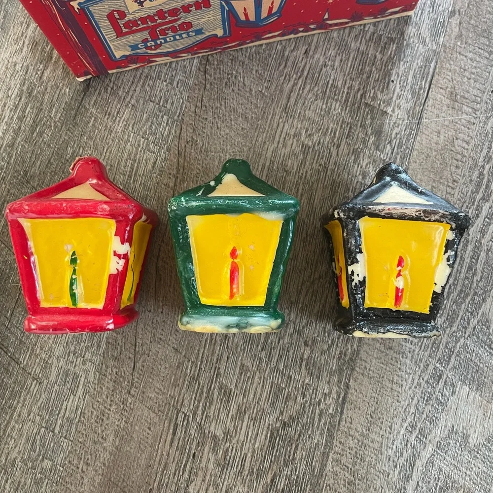 Vintage Penn Lantern candle set